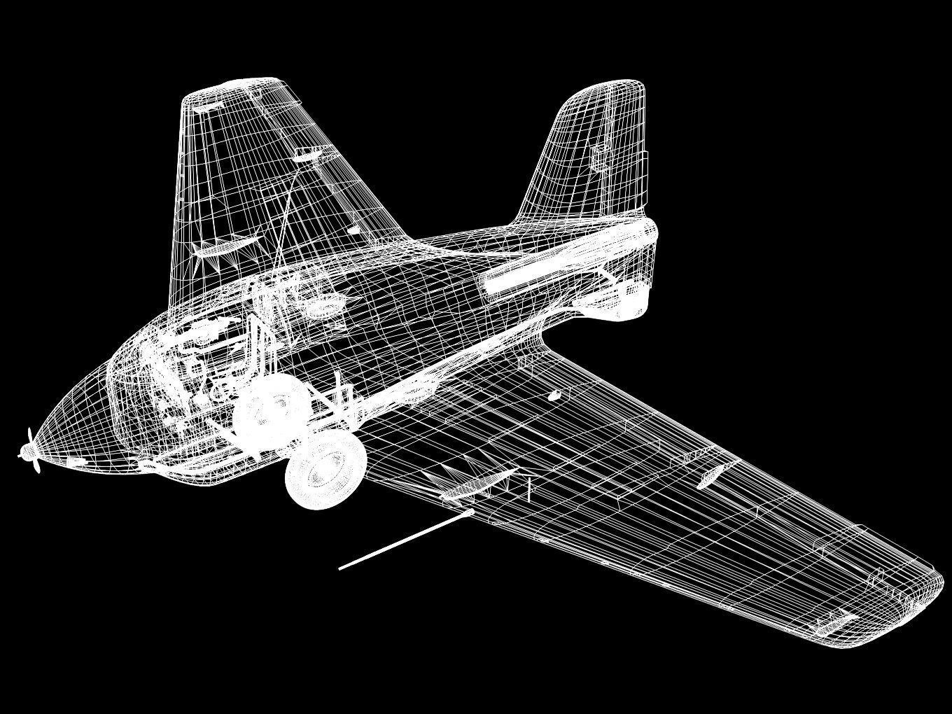 Messerschmitt Me163 Komet 3D model_16