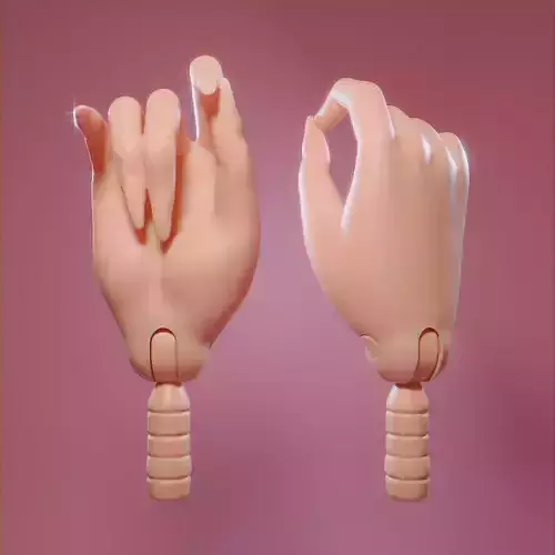 LONG NAIL HAND 3 FOR BARBIES and FR