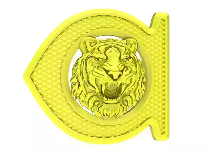 A4567 Tiger Belt Buckle