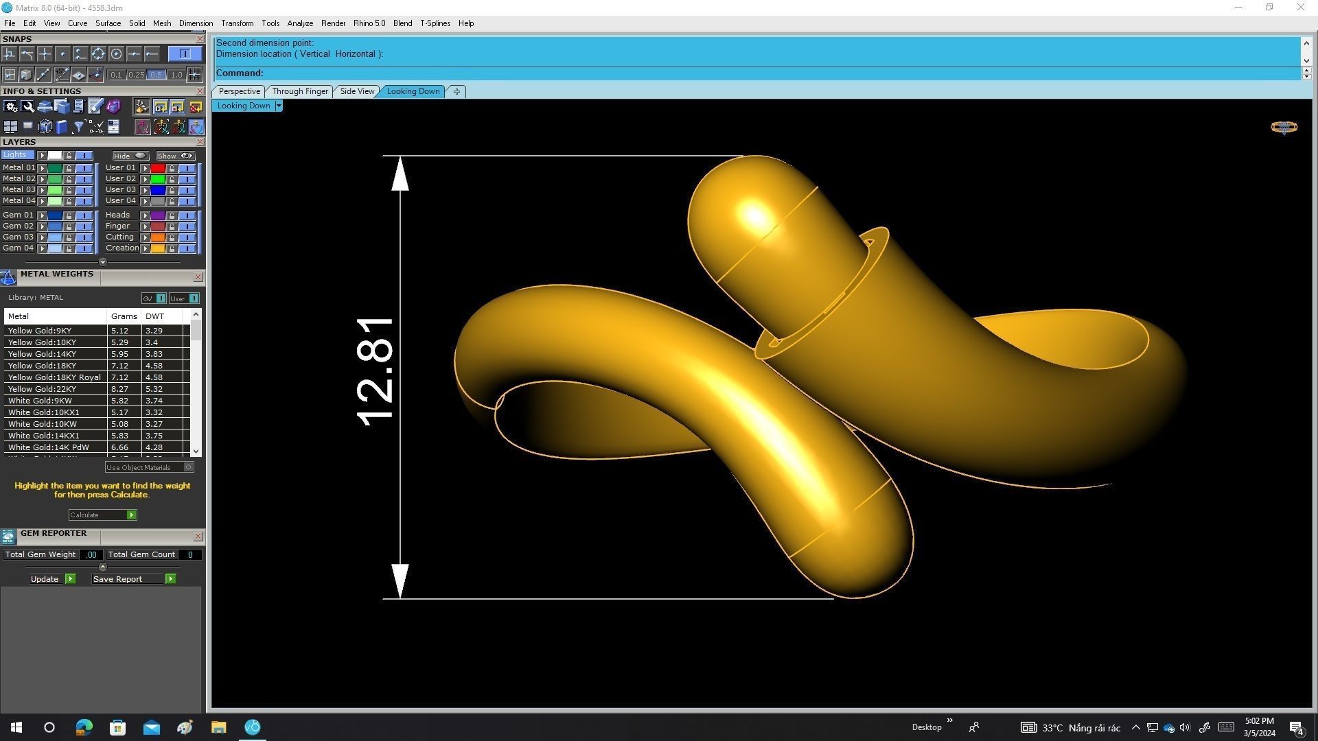 A4558 Art Women Ring 3D print model_5