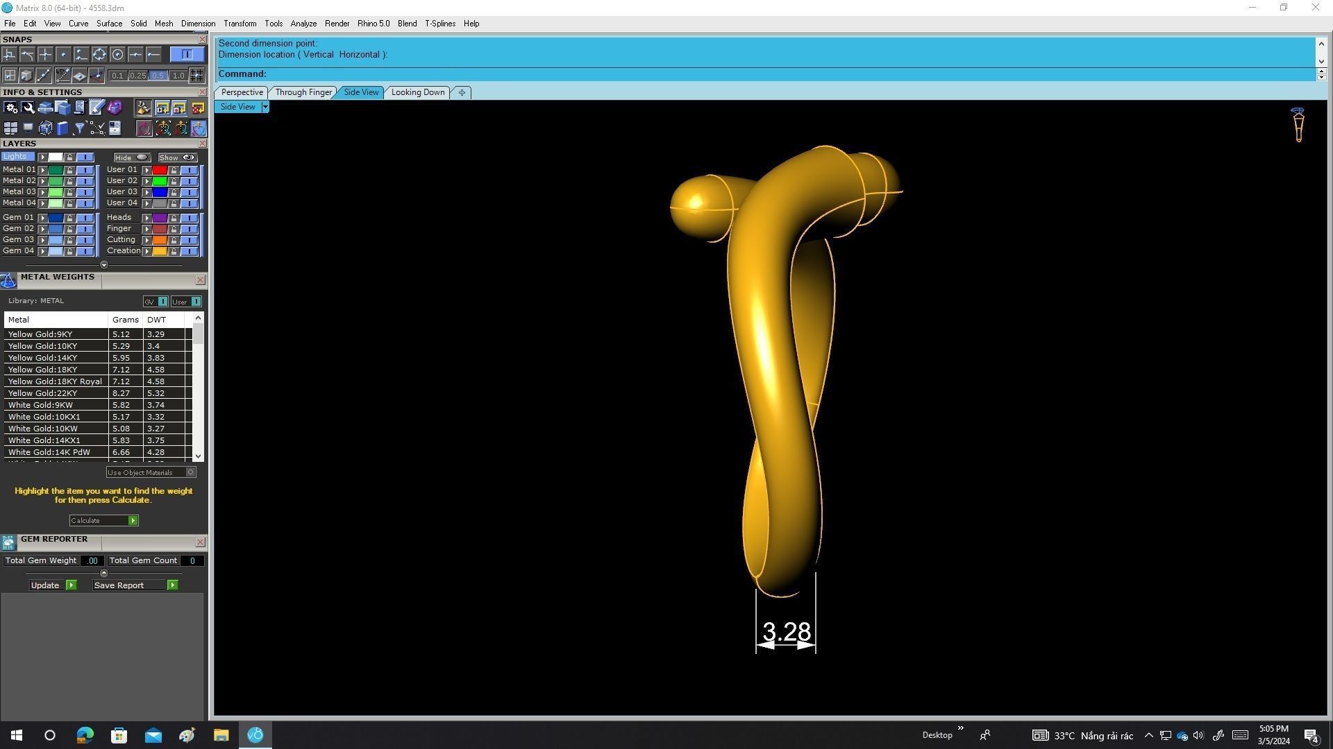 A4558 Art Women Ring 3D print model_7