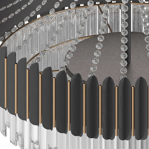 LOGAN CRYSTAL CHANDELIER Low-poly 3D model 6