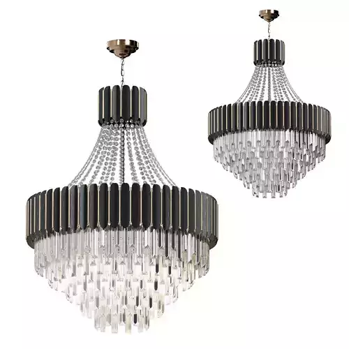 LOGAN CRYSTAL CHANDELIER Low-poly 3D model