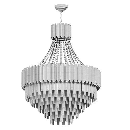 LOGAN CRYSTAL CHANDELIER Low-poly 3D model 5