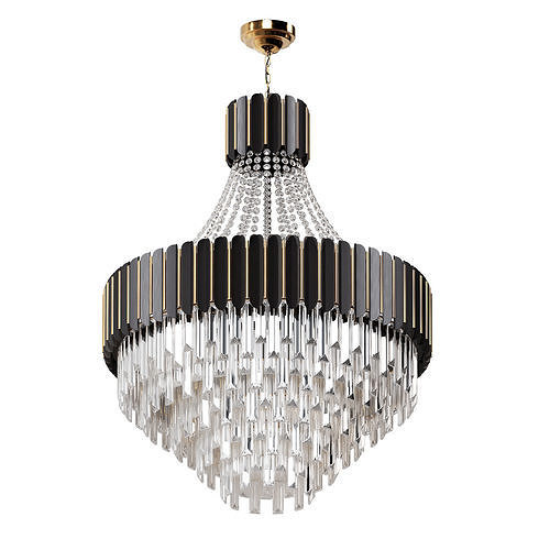 LOGAN CRYSTAL CHANDELIER Low-poly 3D model 2