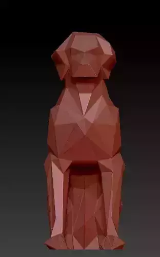 LOW POLY DOG - BETO 3D print model