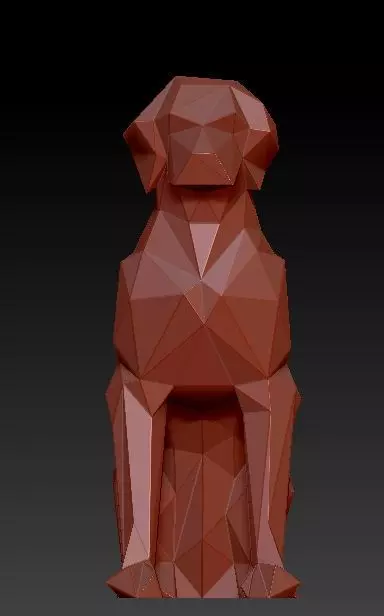 LOW POLY DOG - BETO 3D print model_0