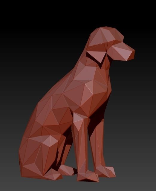LOW POLY DOG - BETO 3D print model_5