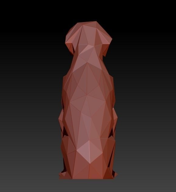LOW POLY DOG - BETO 3D print model_3