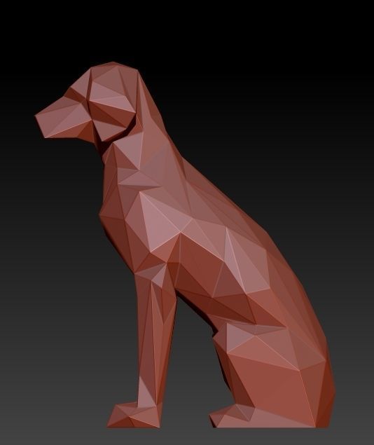 LOW POLY DOG - BETO 3D print model_2