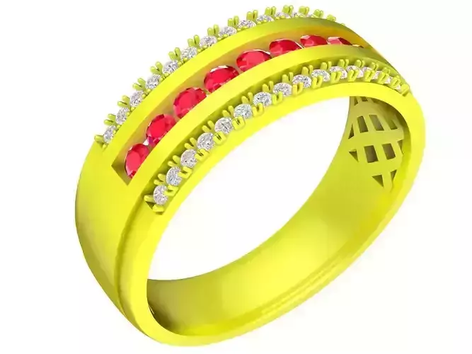 A4541 Luxury Diamond Fashion Women Band Ring