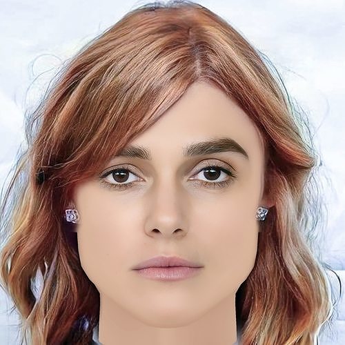 Keira Knightley Head - No Hair - Low poly head for game Low-poly 3D model