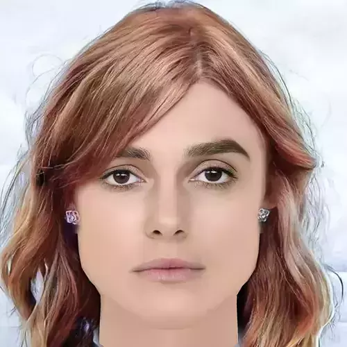 Keira Knightley Head - No Hair - Low poly head for game