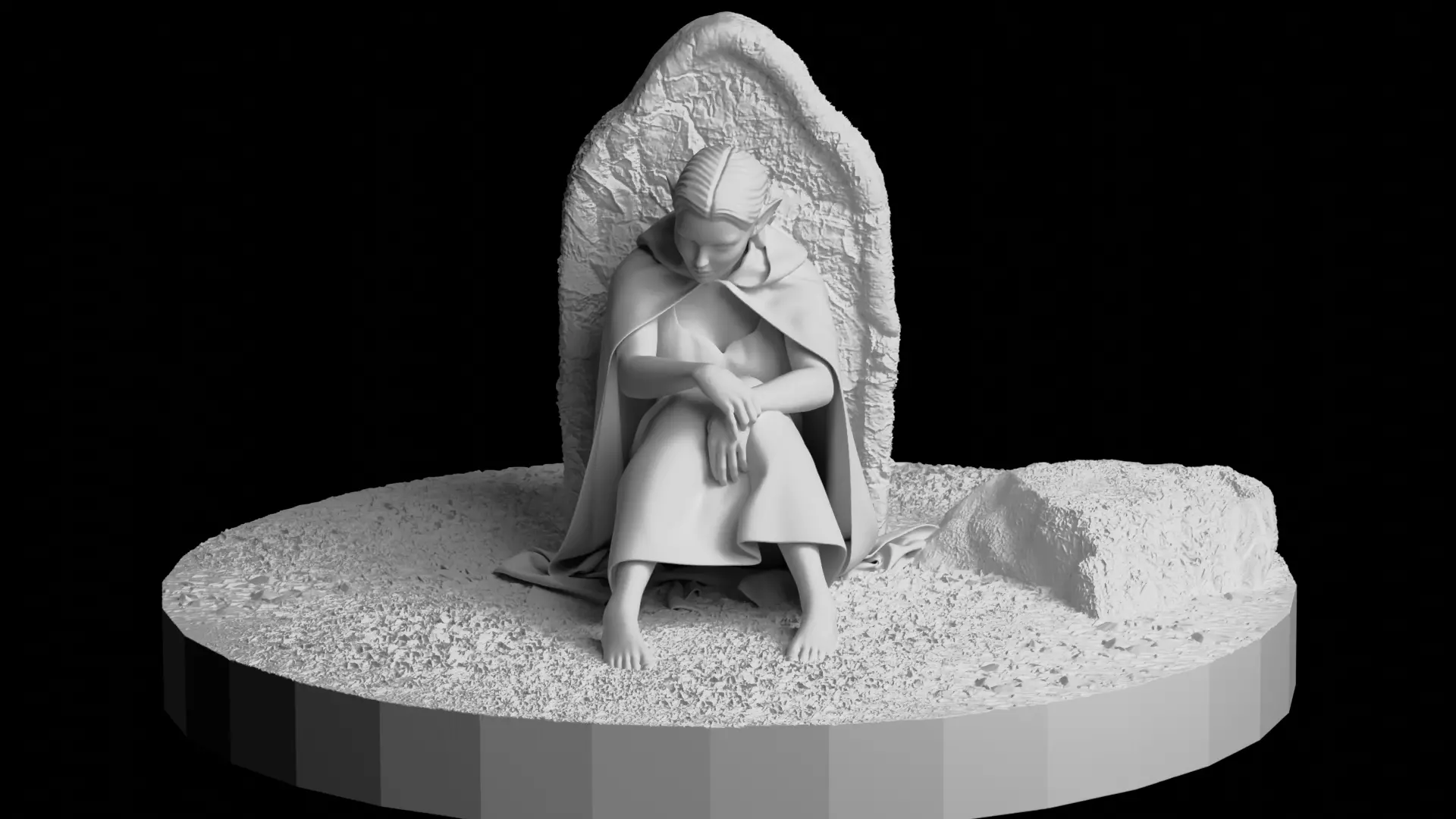 MOURNING ELF 3D print model