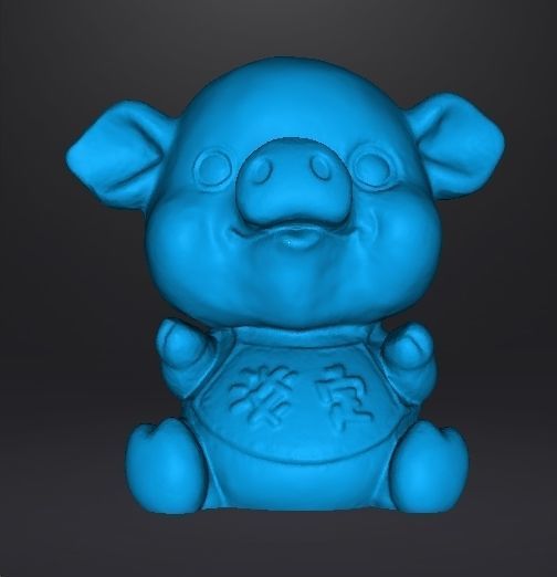 LUCKY PIG TOY FOR KIDS PVC PLASTIC FIGURE MODEL KAWAII 3D print model_6