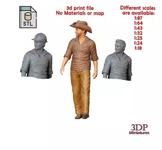 N2 western wear man walking