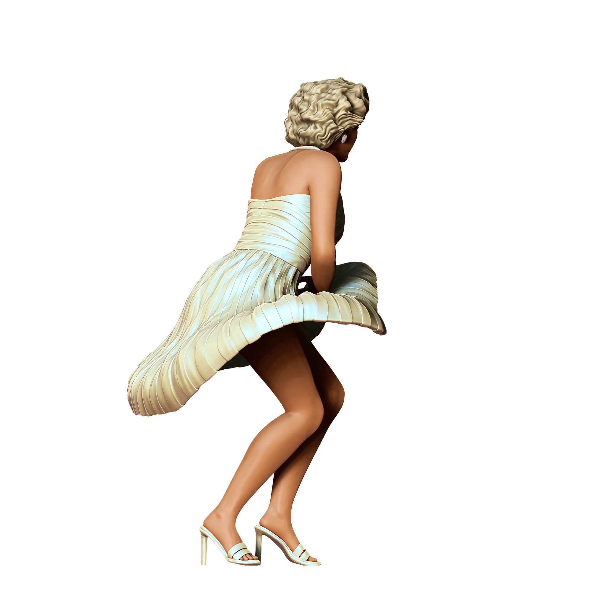 Marilyn Monroe the seven year itch movie 3D print model_6