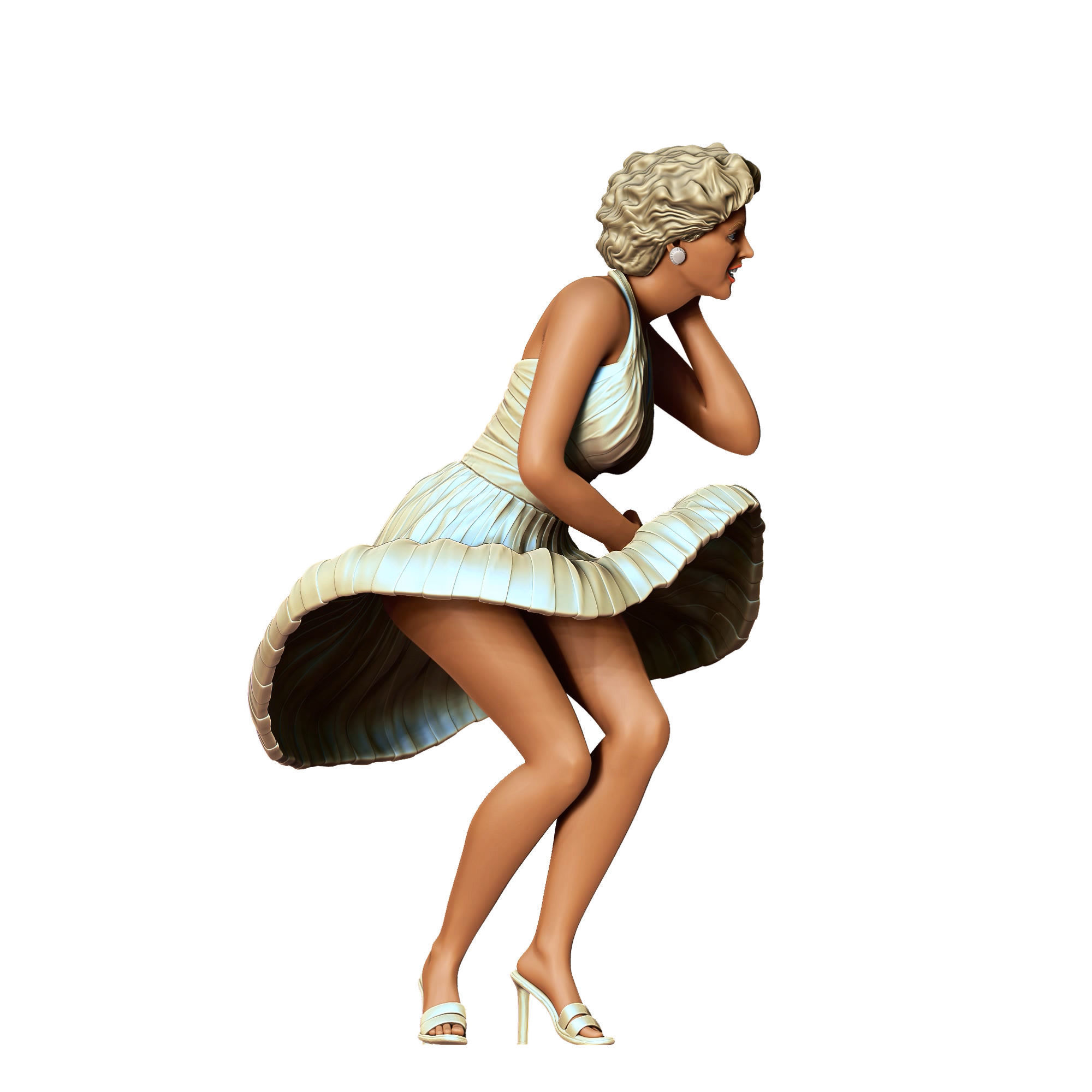 Marilyn Monroe the seven year itch movie 3D print model_2