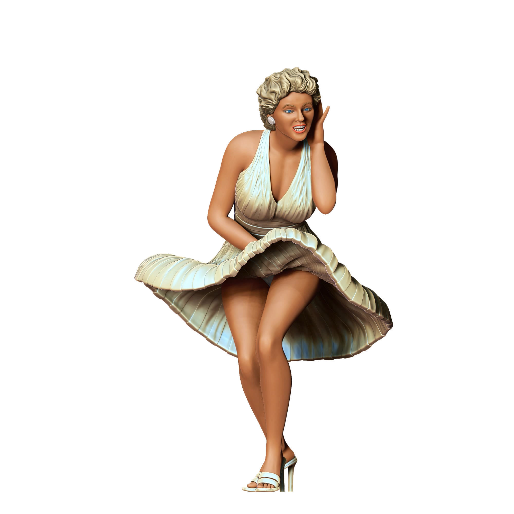 Marilyn Monroe the seven year itch movie 3D print model_26
