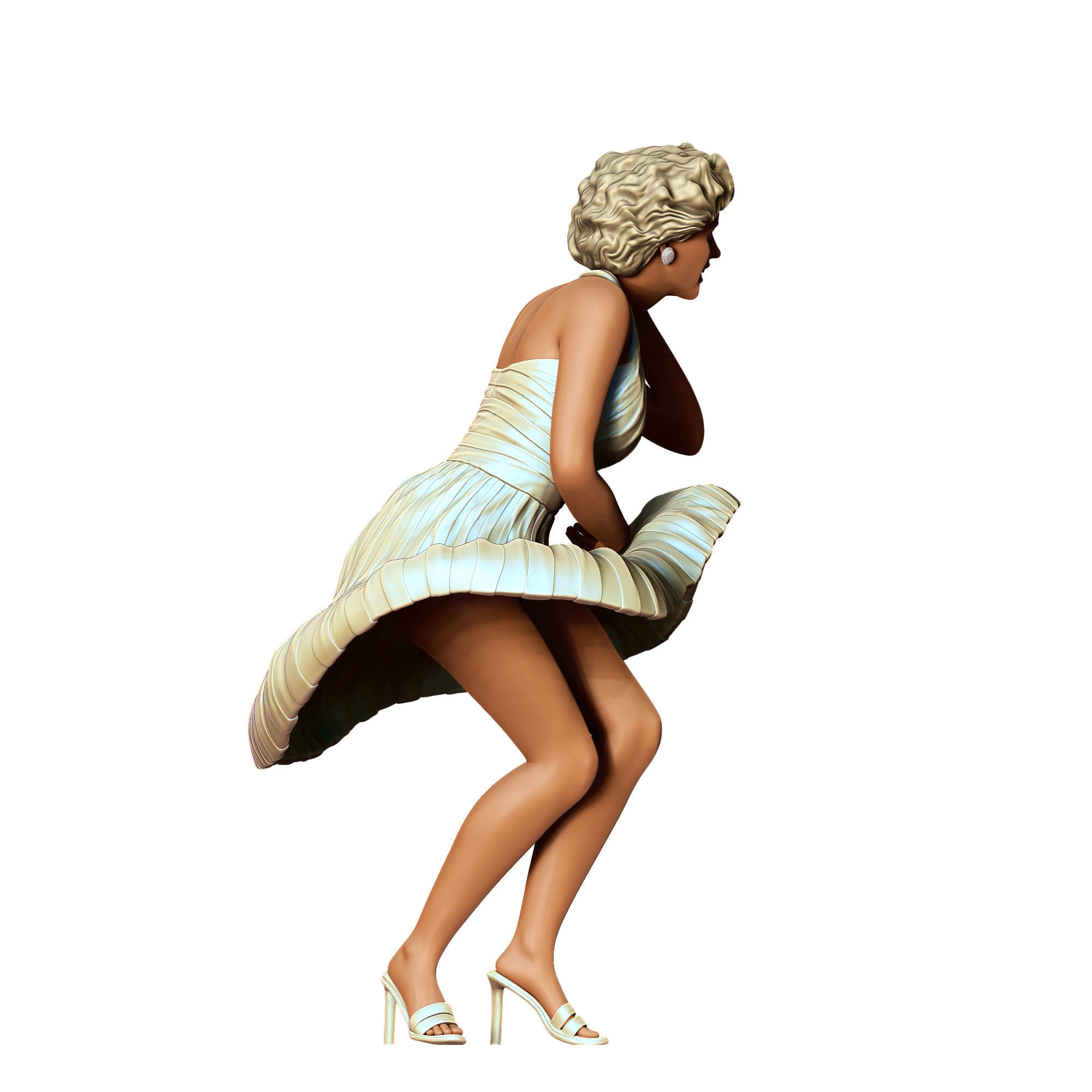 Marilyn Monroe the seven year itch movie 3D print model_4