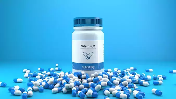 Medicine Bottle 3D model with Texture and UV