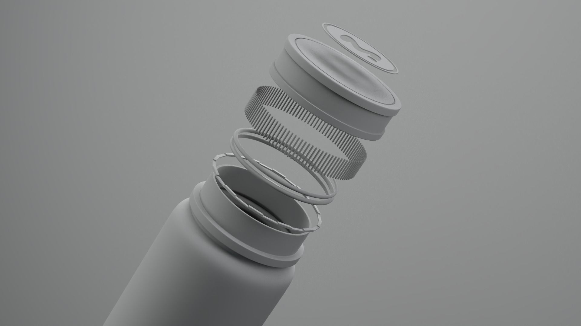 Medicine Bottle 3D model with Texture and UV 3D model_6