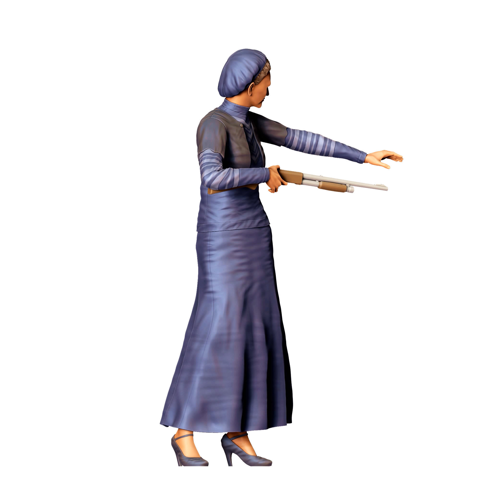 N1 Bonnie and Clyde Bonnie Parker 3D print model_3