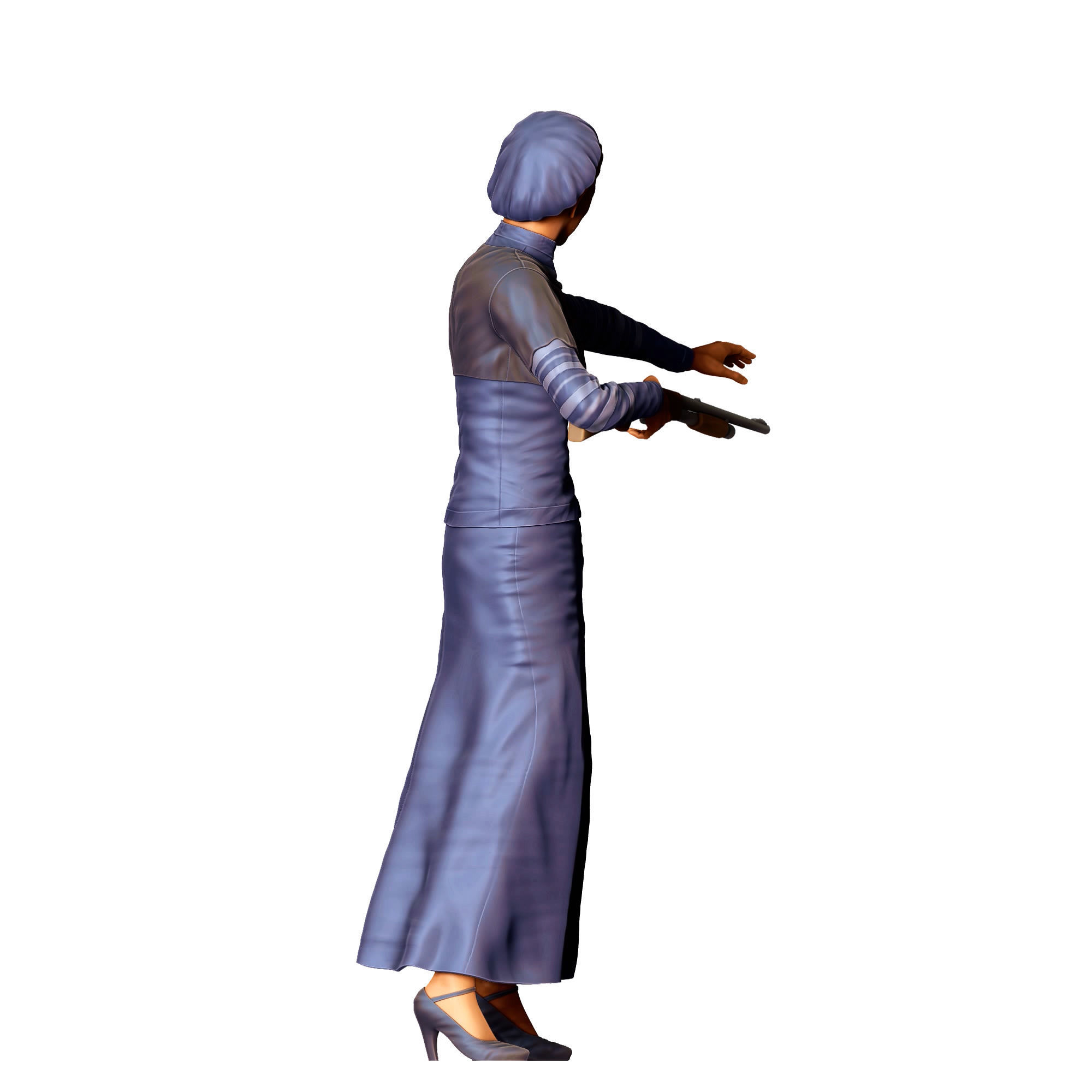 N1 Bonnie and Clyde Bonnie Parker 3D print model_6