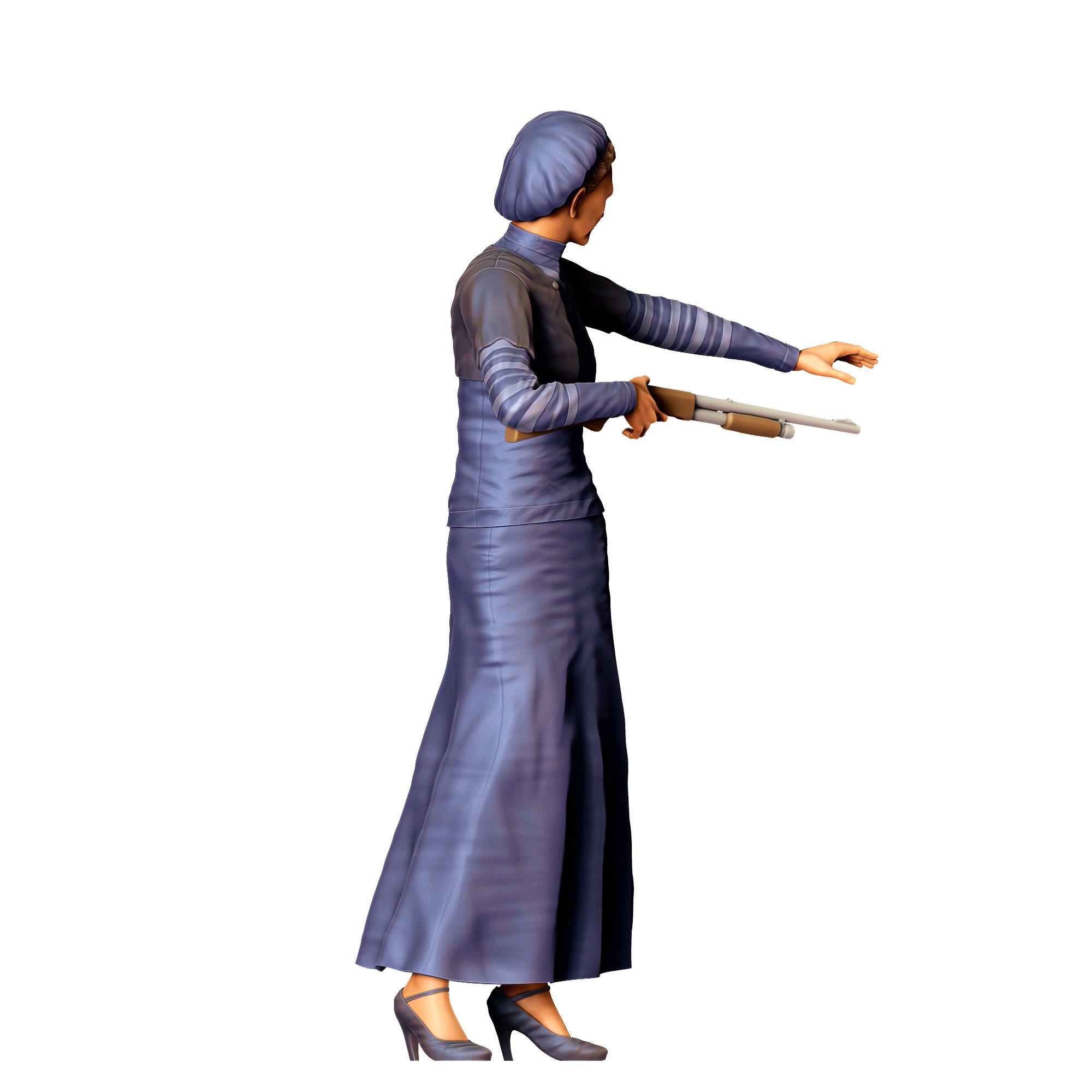 N1 Bonnie and Clyde Bonnie Parker 3D print model_4