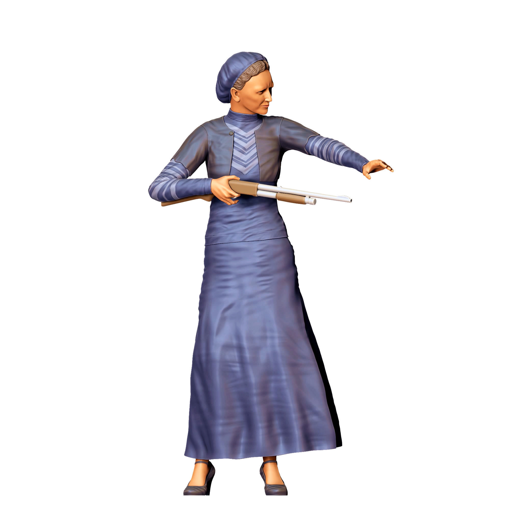 N1 Bonnie and Clyde Bonnie Parker 3D print model_28