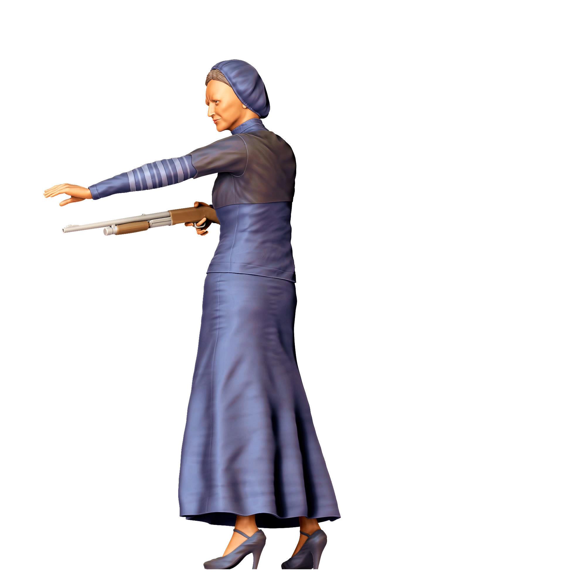 N1 Bonnie and Clyde Bonnie Parker 3D print model_18