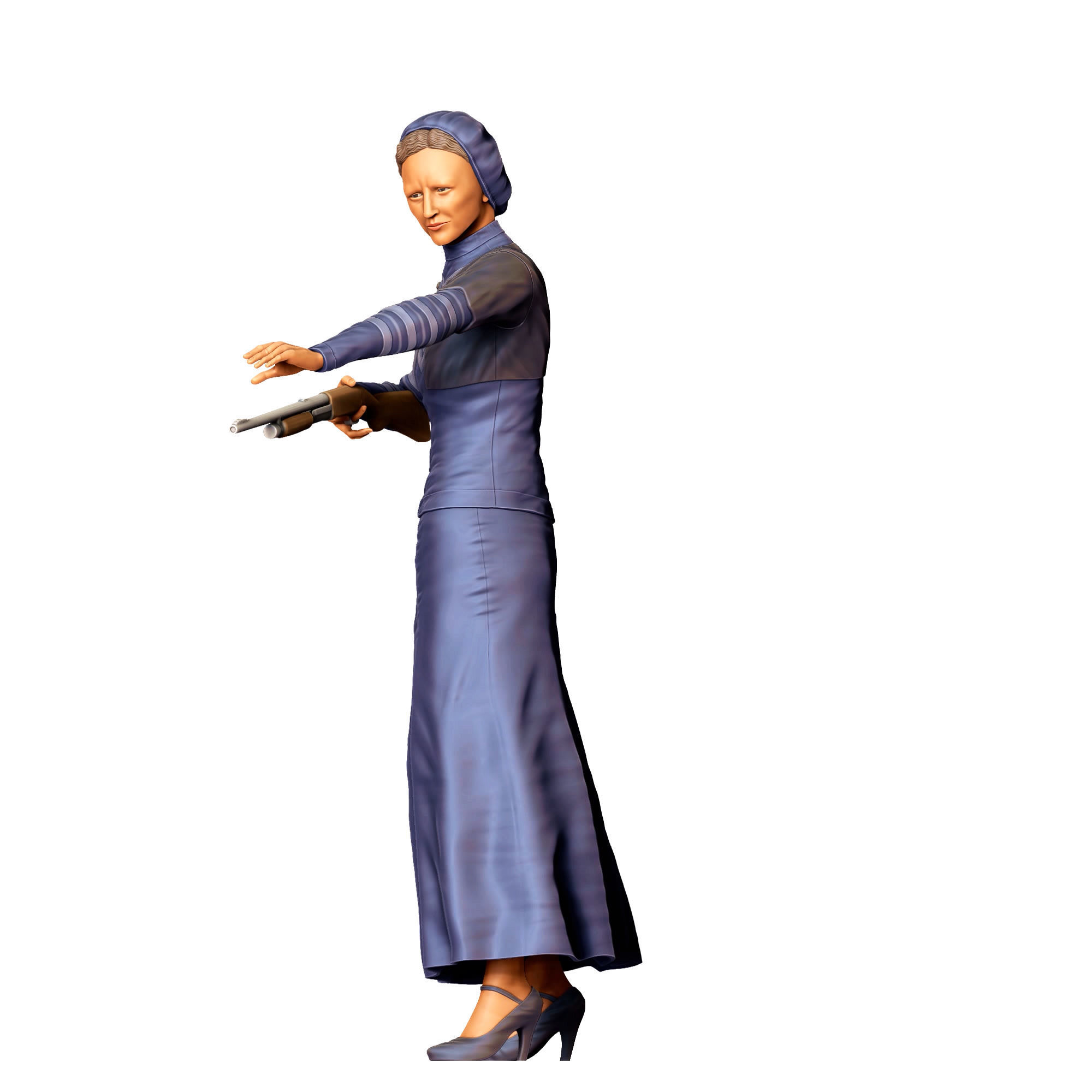 N1 Bonnie and Clyde Bonnie Parker 3D print model_21