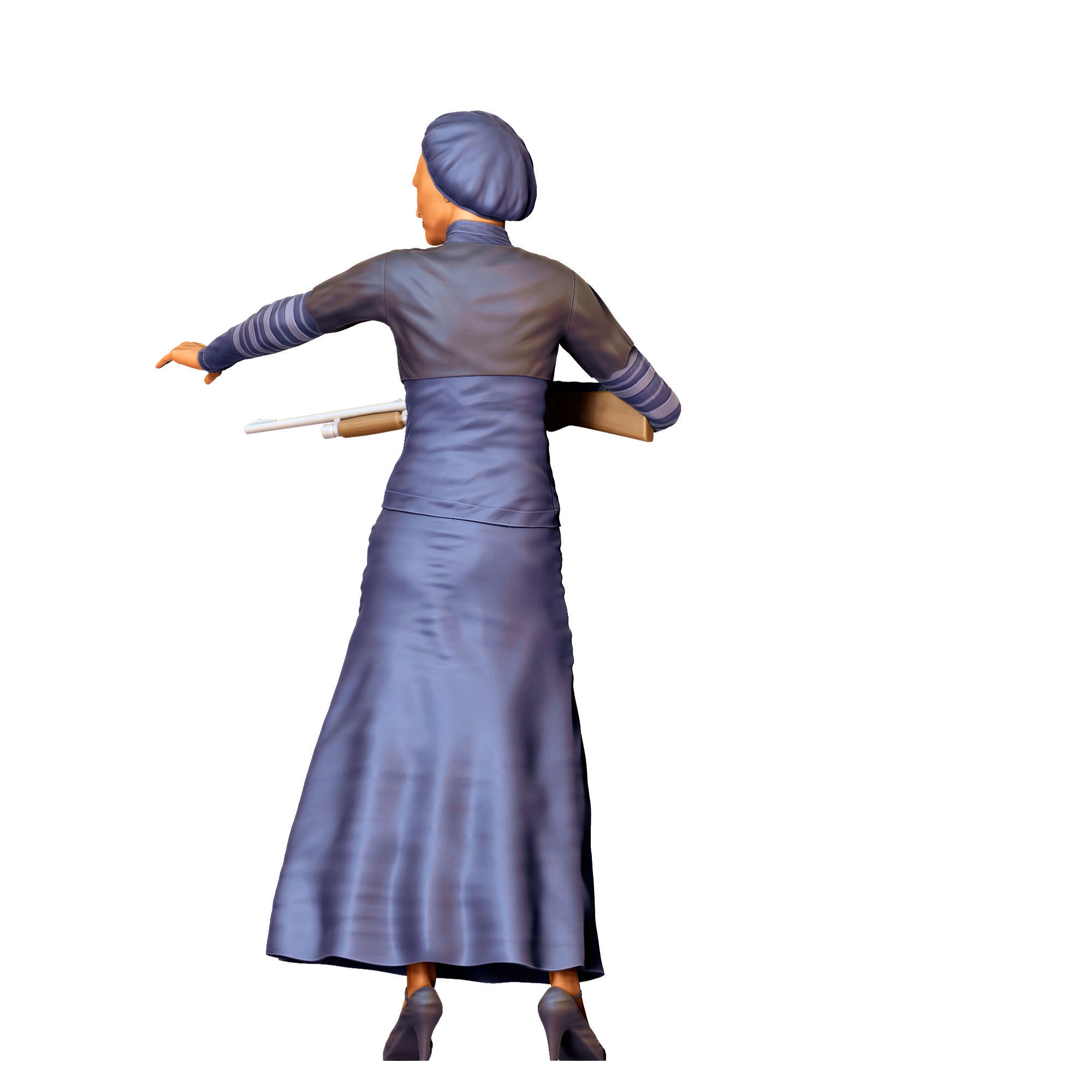 N1 Bonnie and Clyde Bonnie Parker 3D print model_13
