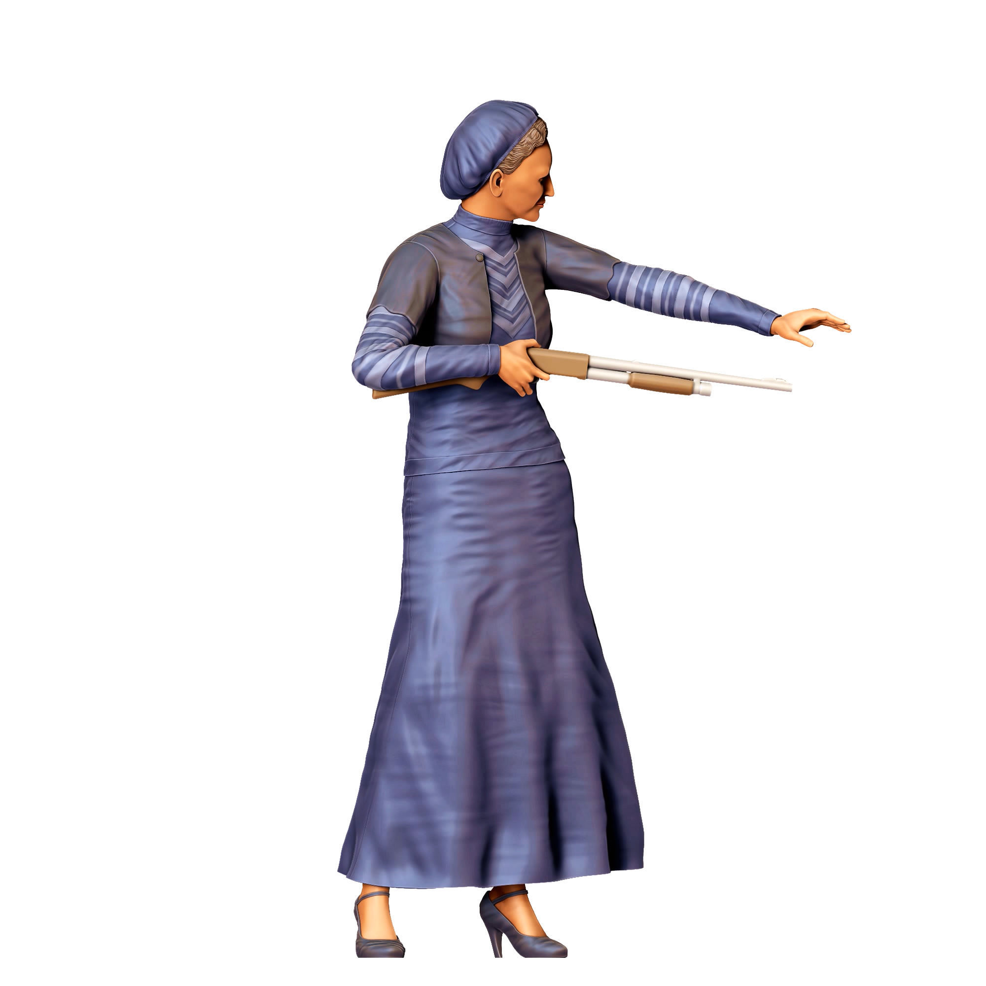 N1 Bonnie and Clyde Bonnie Parker 3D print model_1