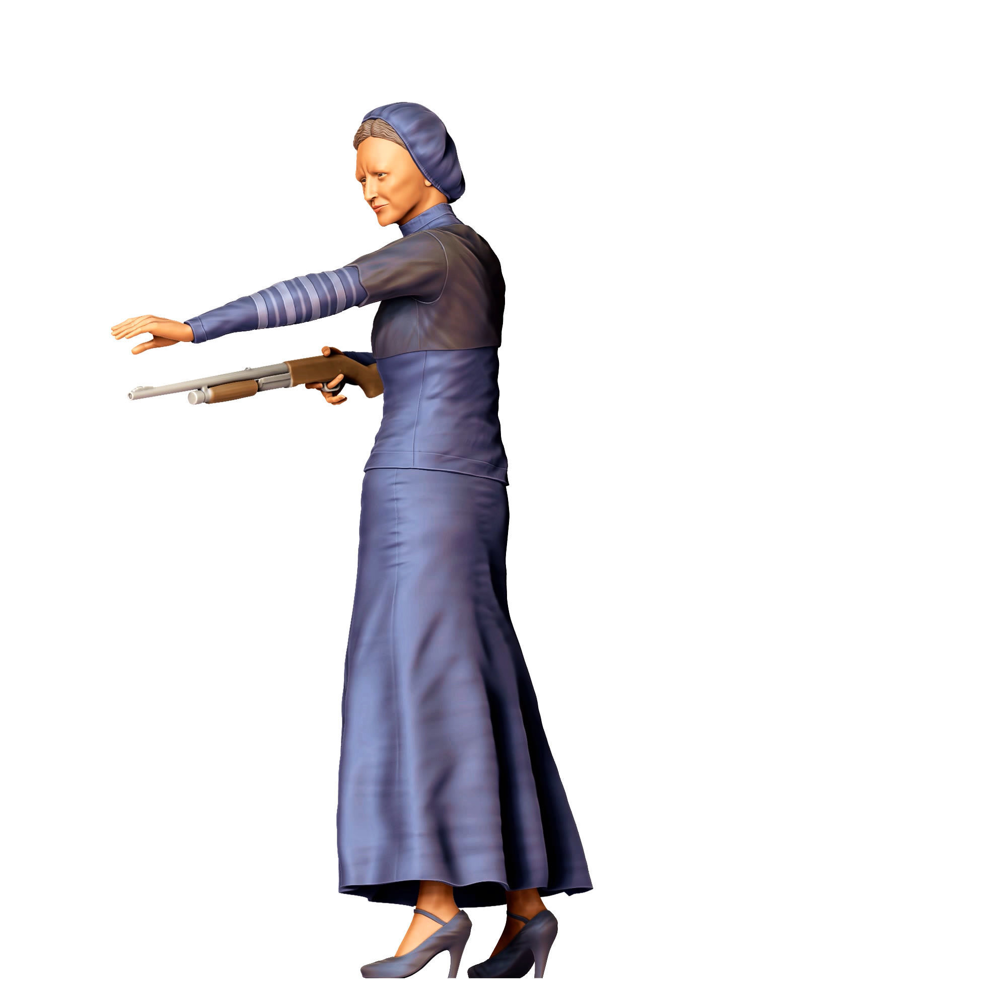 N1 Bonnie and Clyde Bonnie Parker 3D print model_19