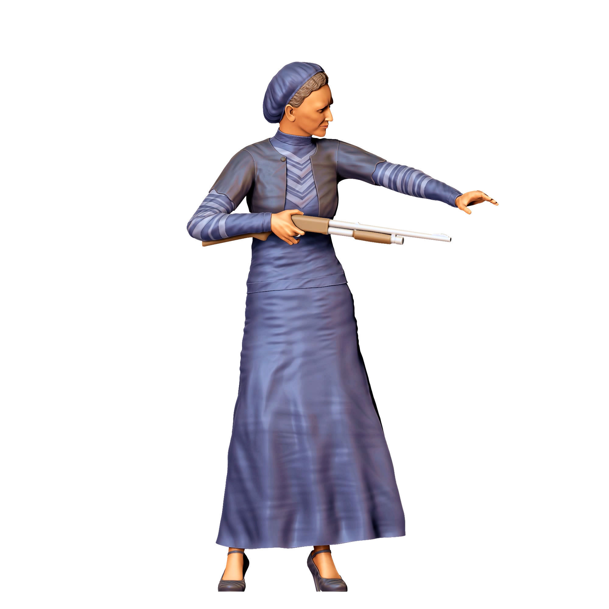 N1 Bonnie and Clyde Bonnie Parker 3D print model_29