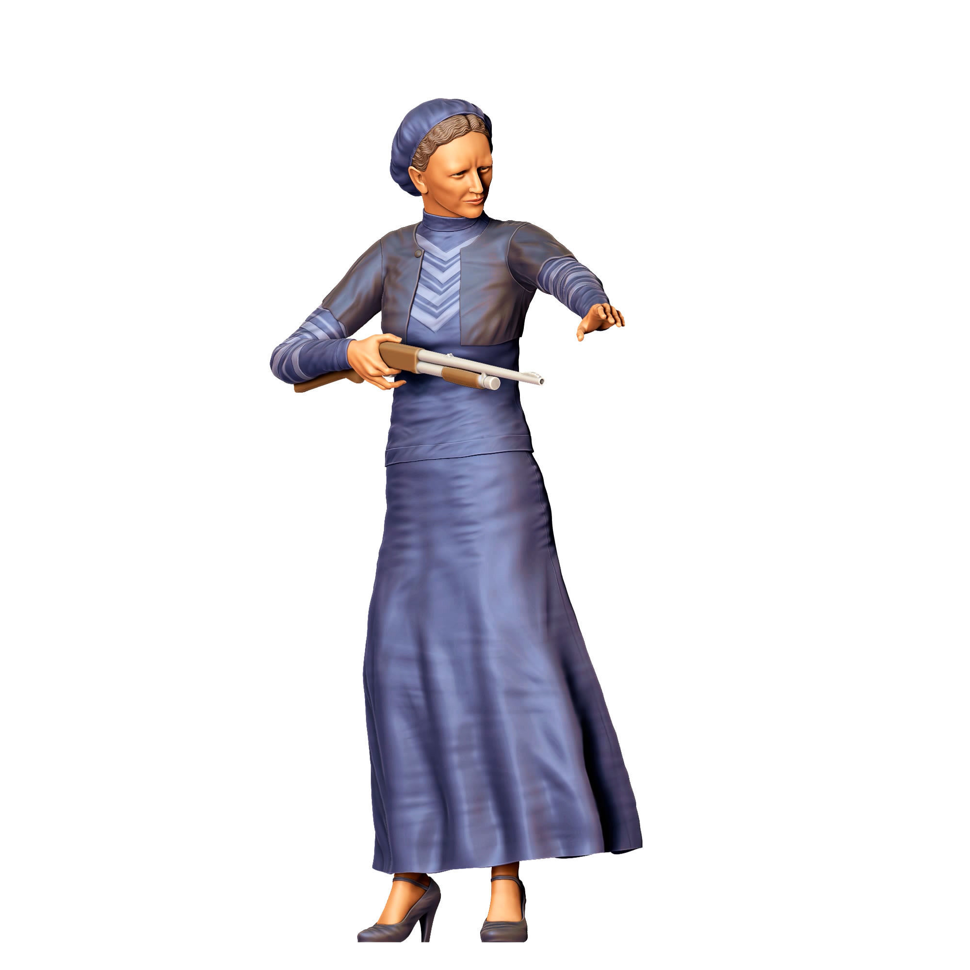 N1 Bonnie and Clyde Bonnie Parker 3D print model_26