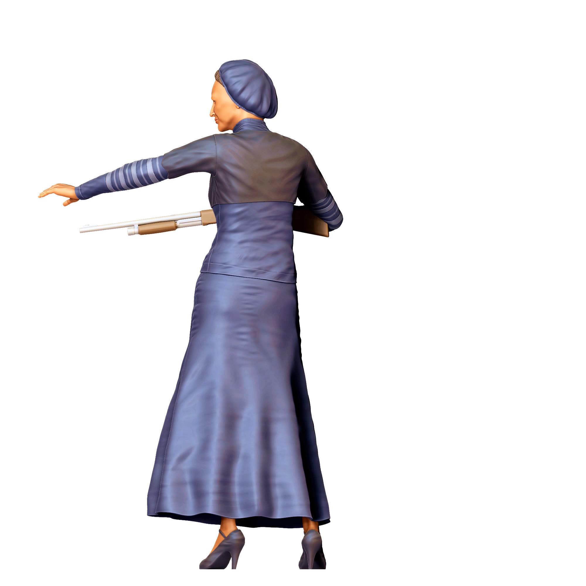 N1 Bonnie and Clyde Bonnie Parker 3D print model_15