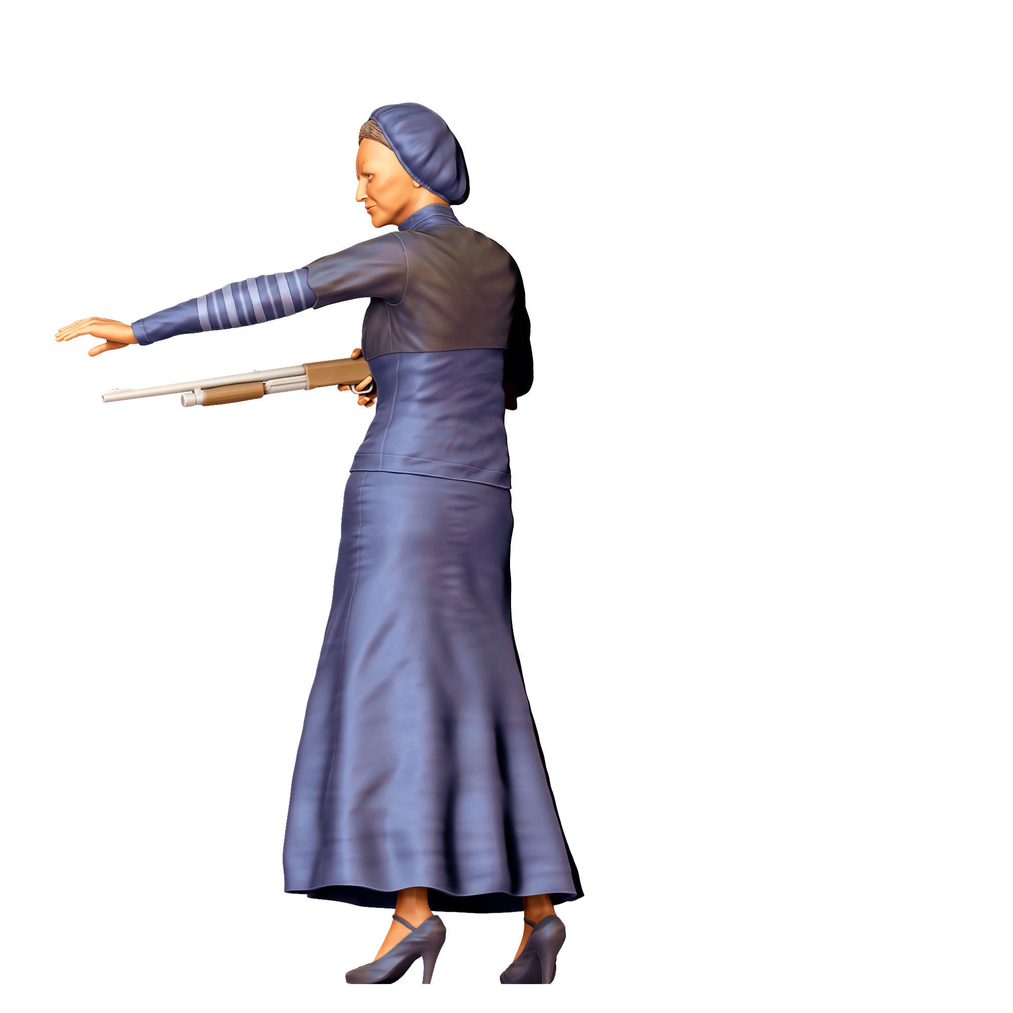 N1 Bonnie and Clyde Bonnie Parker 3D print model_17