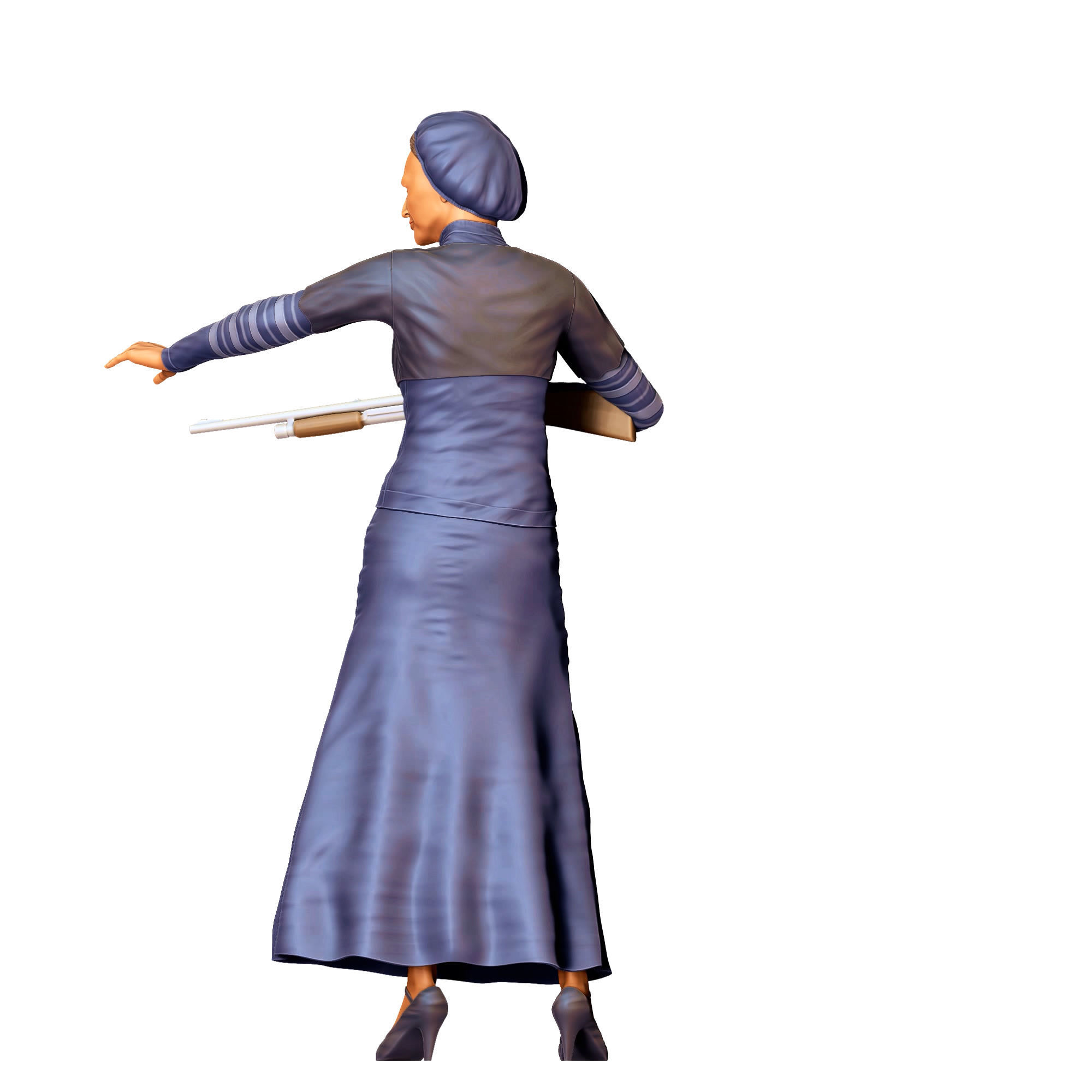N1 Bonnie and Clyde Bonnie Parker 3D print model_14