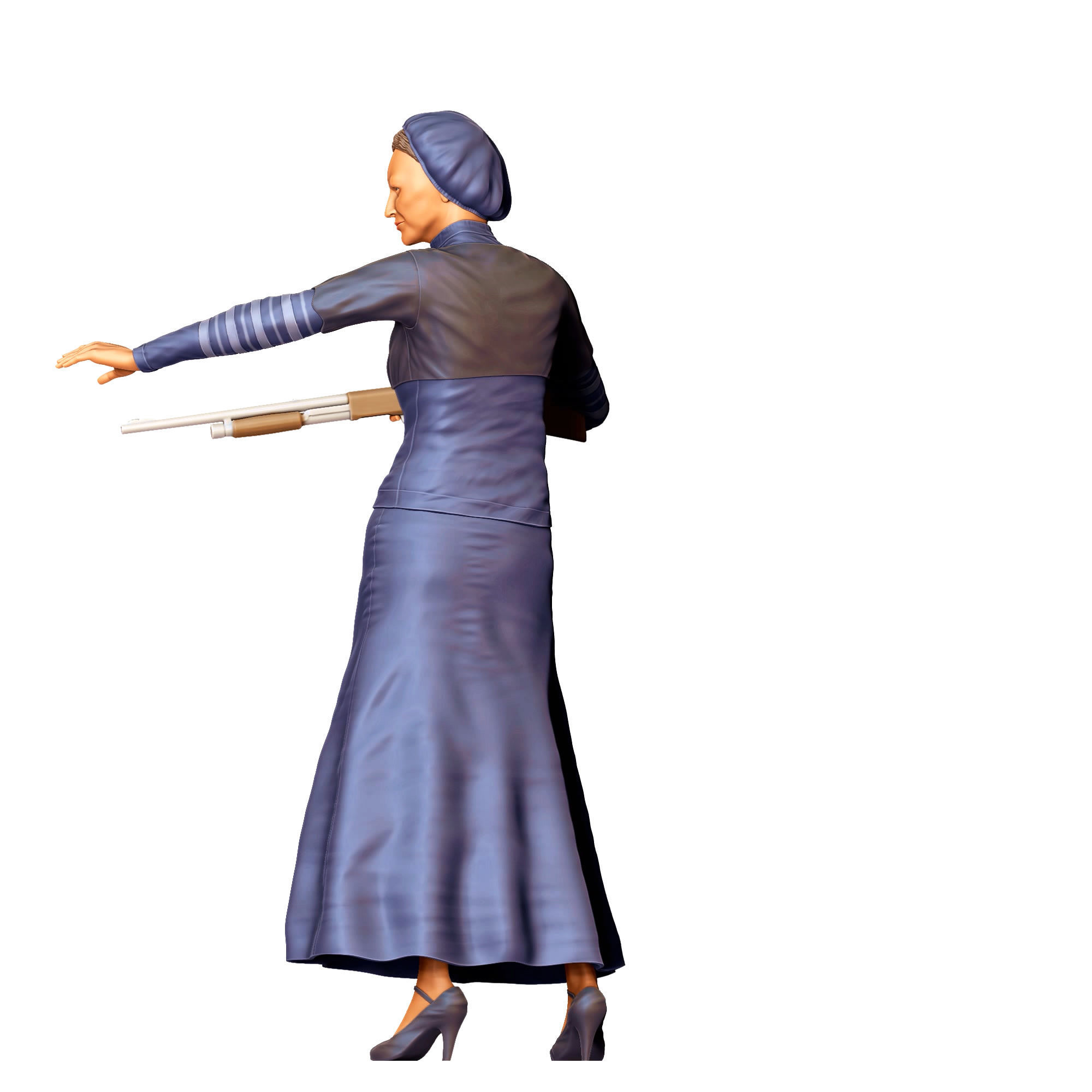 N1 Bonnie and Clyde Bonnie Parker 3D print model_16