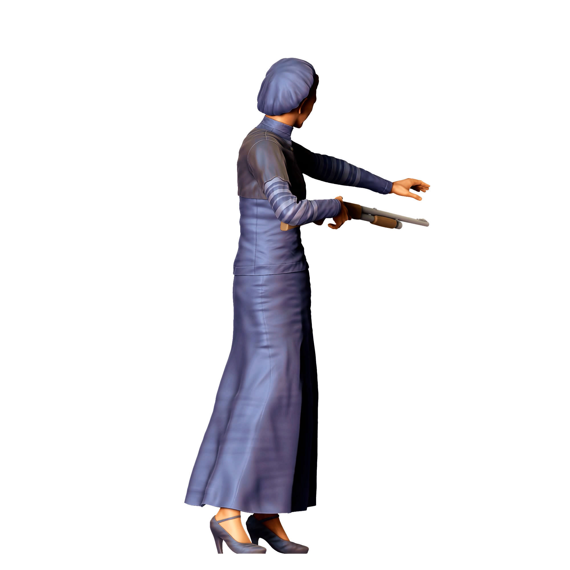 N1 Bonnie and Clyde Bonnie Parker 3D print model_5