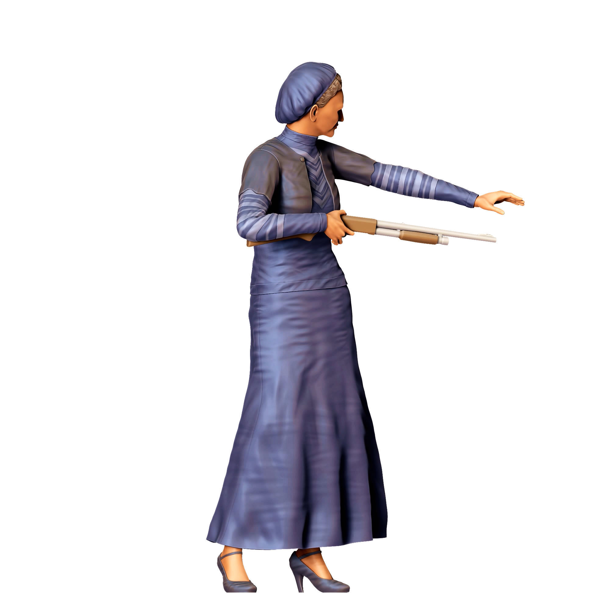 N1 Bonnie and Clyde Bonnie Parker 3D print model_2