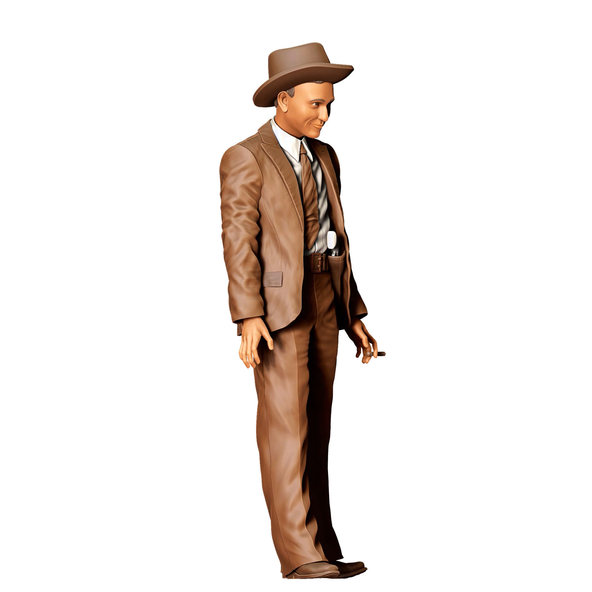 N2 Bonnie and Clyde Clyde Champion Barrow 3D print model_4