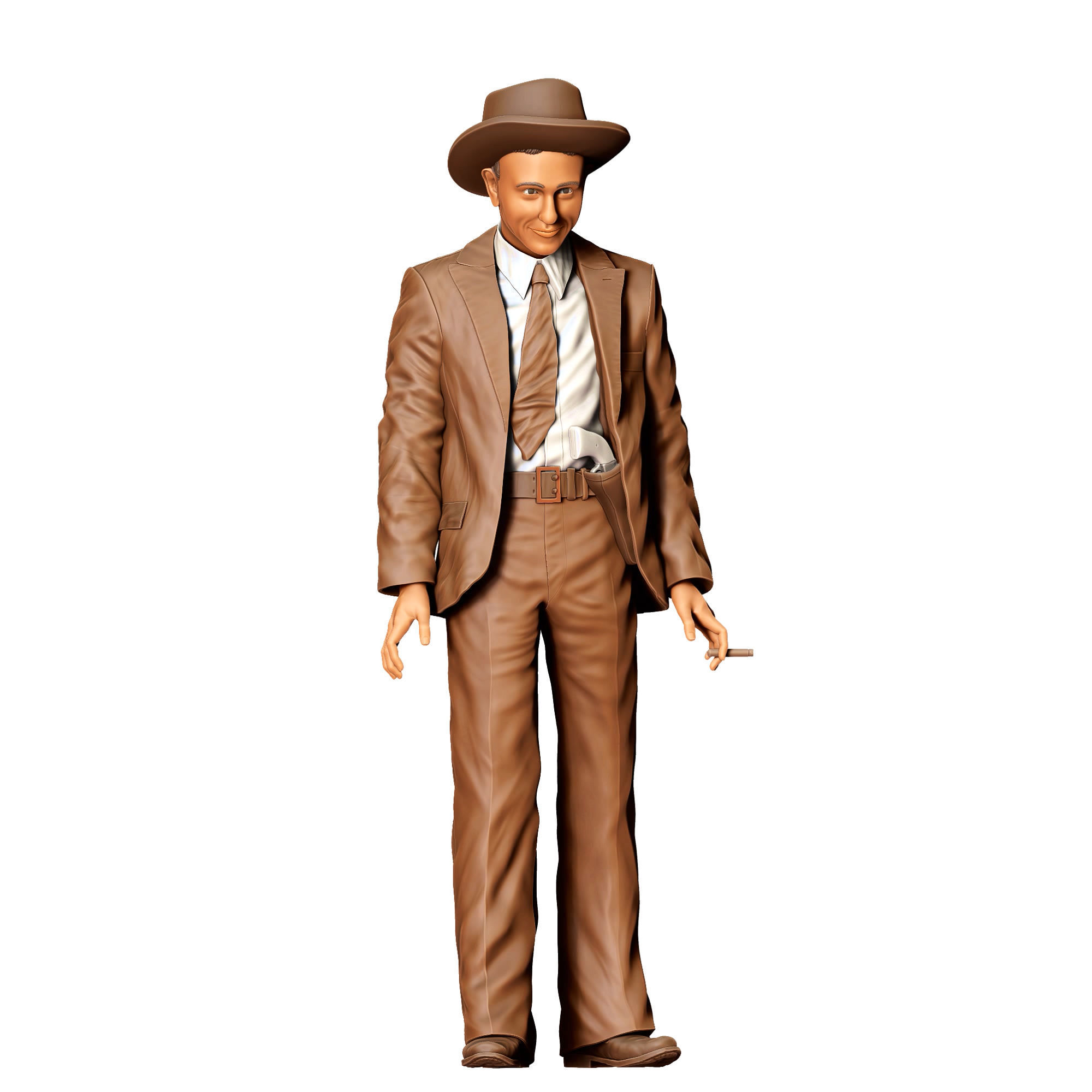 N2 Bonnie and Clyde Clyde Champion Barrow 3D print model_1