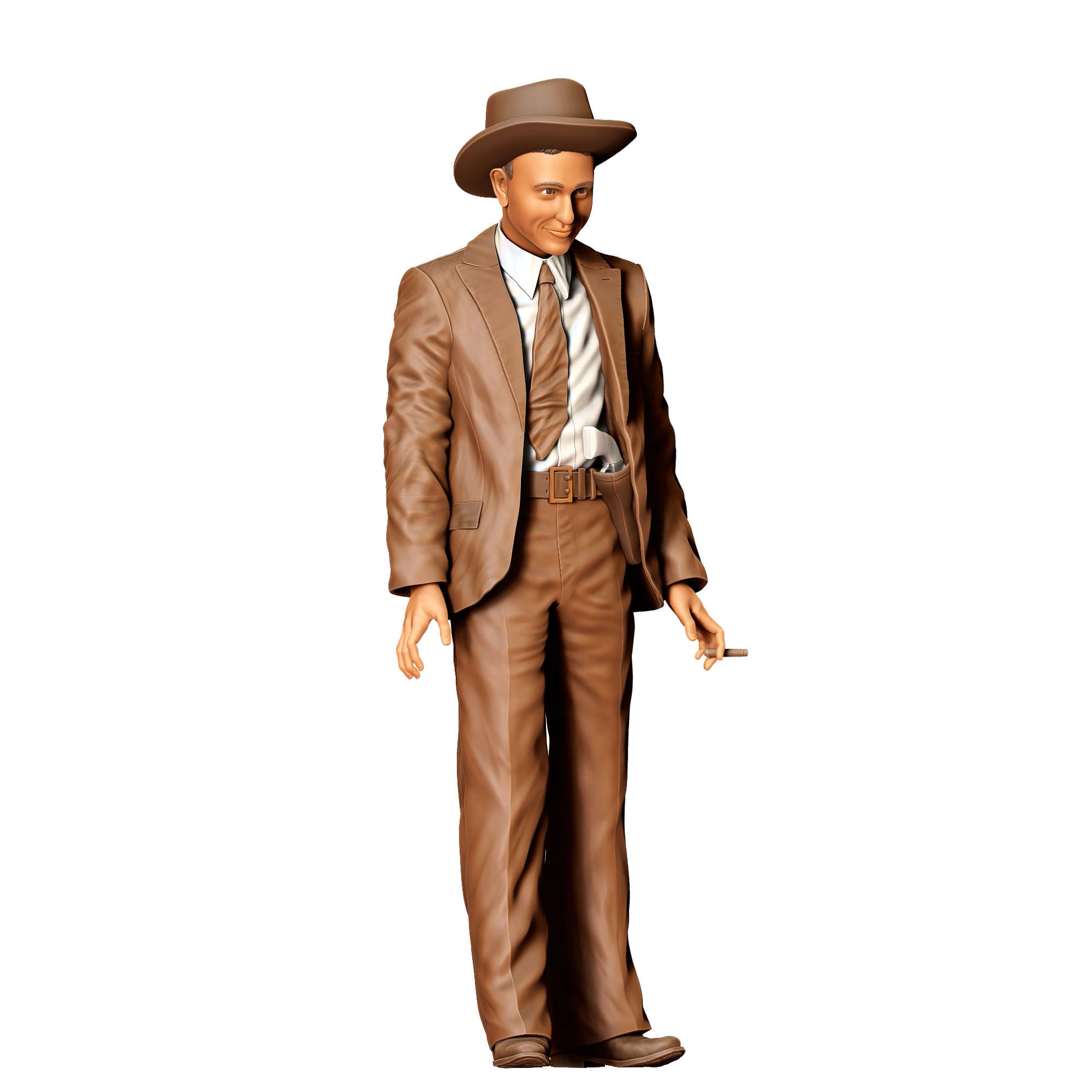 N2 Bonnie and Clyde Clyde Champion Barrow 3D print model_2