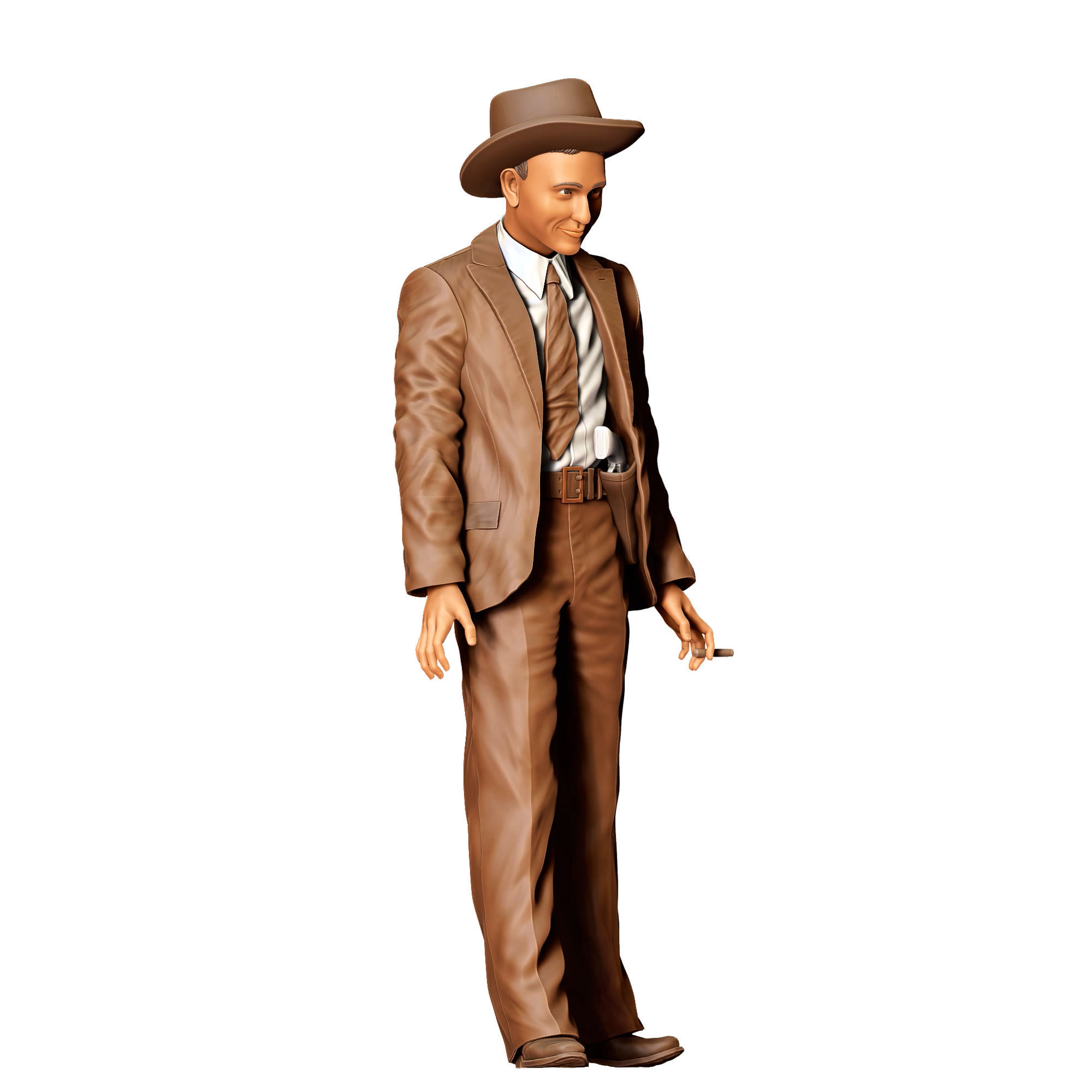 N2 Bonnie and Clyde Clyde Champion Barrow 3D print model_3