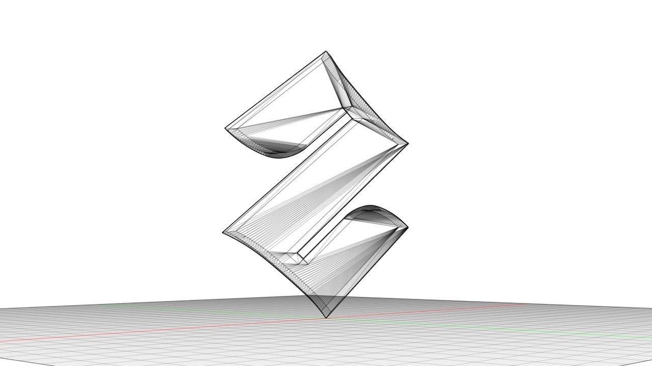 Suzuki logo 3D model_6
