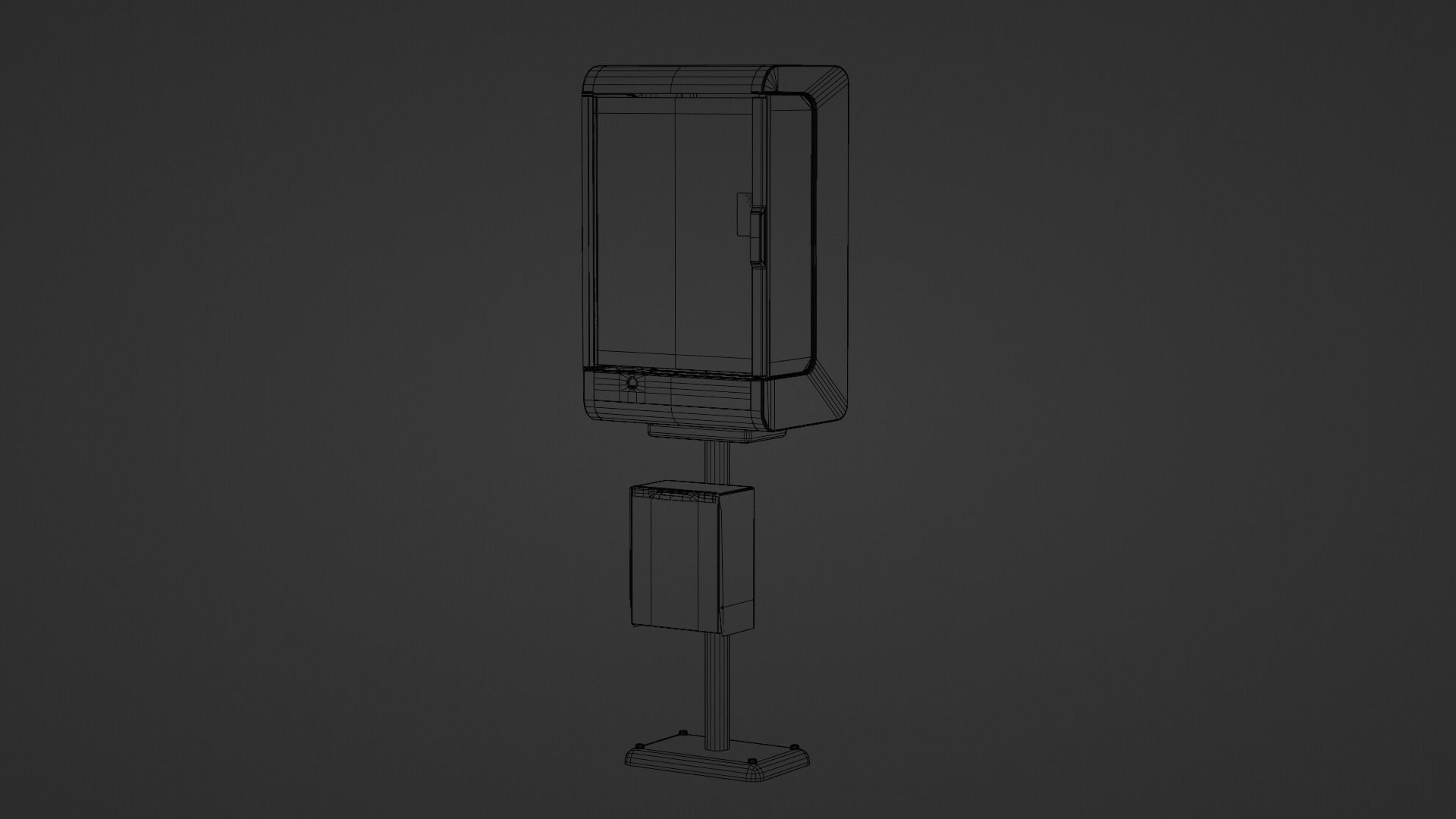 Japanese Payphone 3D model_11