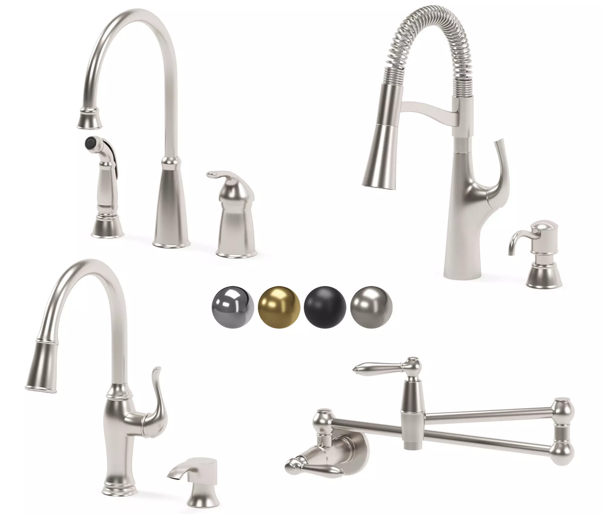 PFISTER kitchen faucets collection 04 3D model_0